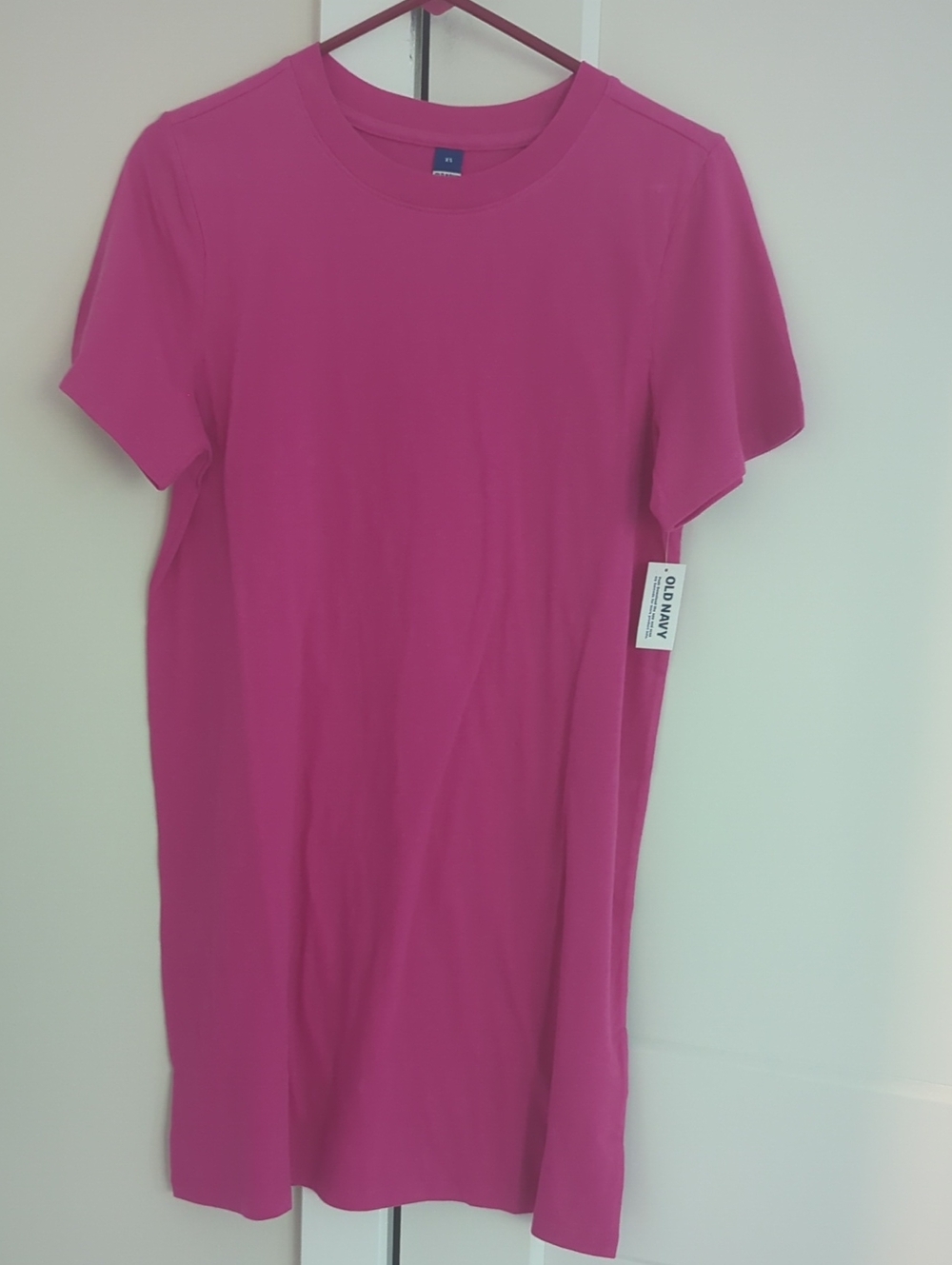 Old Navy Pink T-Shirt Dress XS NWT